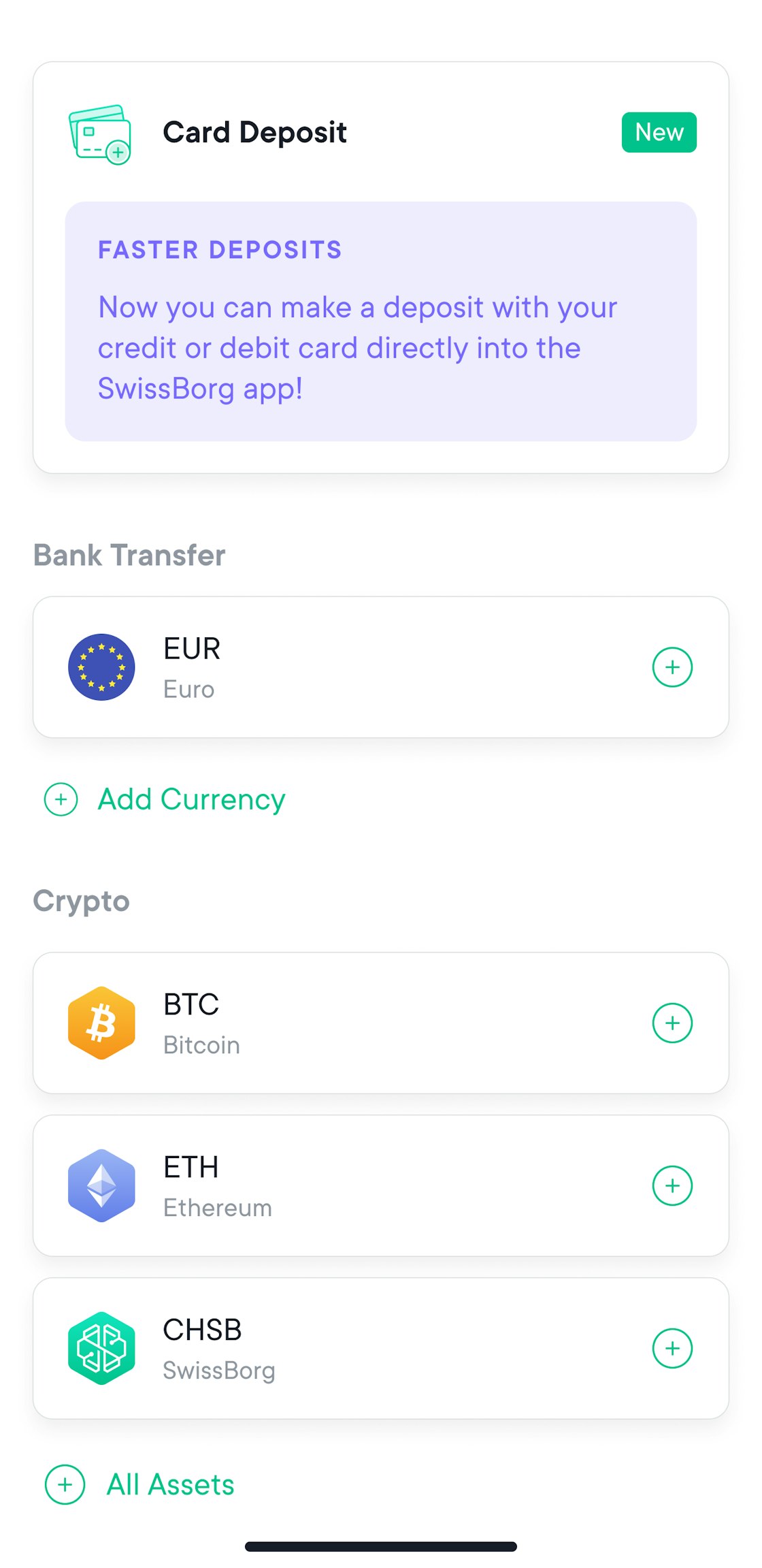 Buy Crypto with Your Credit or Debit Card Instantly | SwissBorg